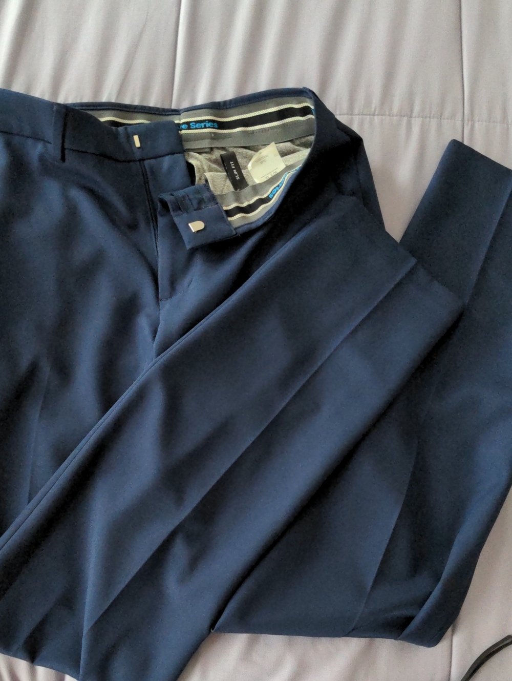 Haggar Active Series Navy Dress Pants